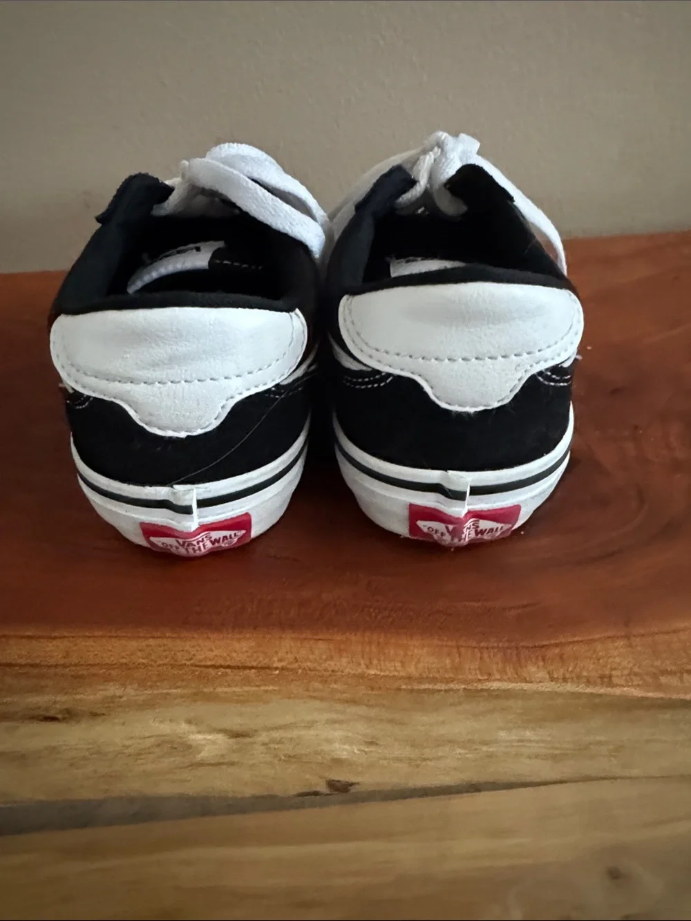 Vans Kids Black and White Classic Low Top Sneakers
